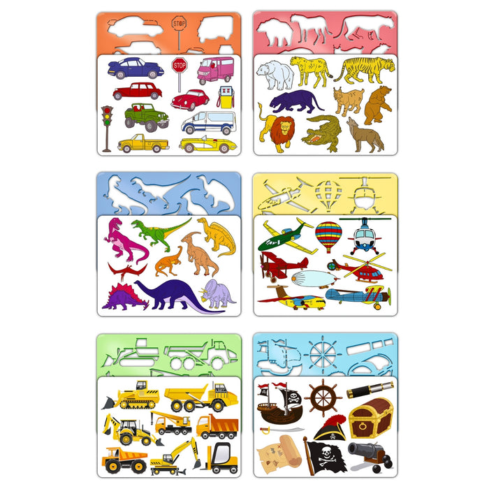 URSUS Painting Stencils - Set of 6 - Adventure - Paper Products, Online - Australia