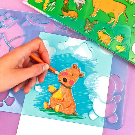 URSUS Painting Stencils - Set of 6 - Animals - Paper Products, Online - Australia