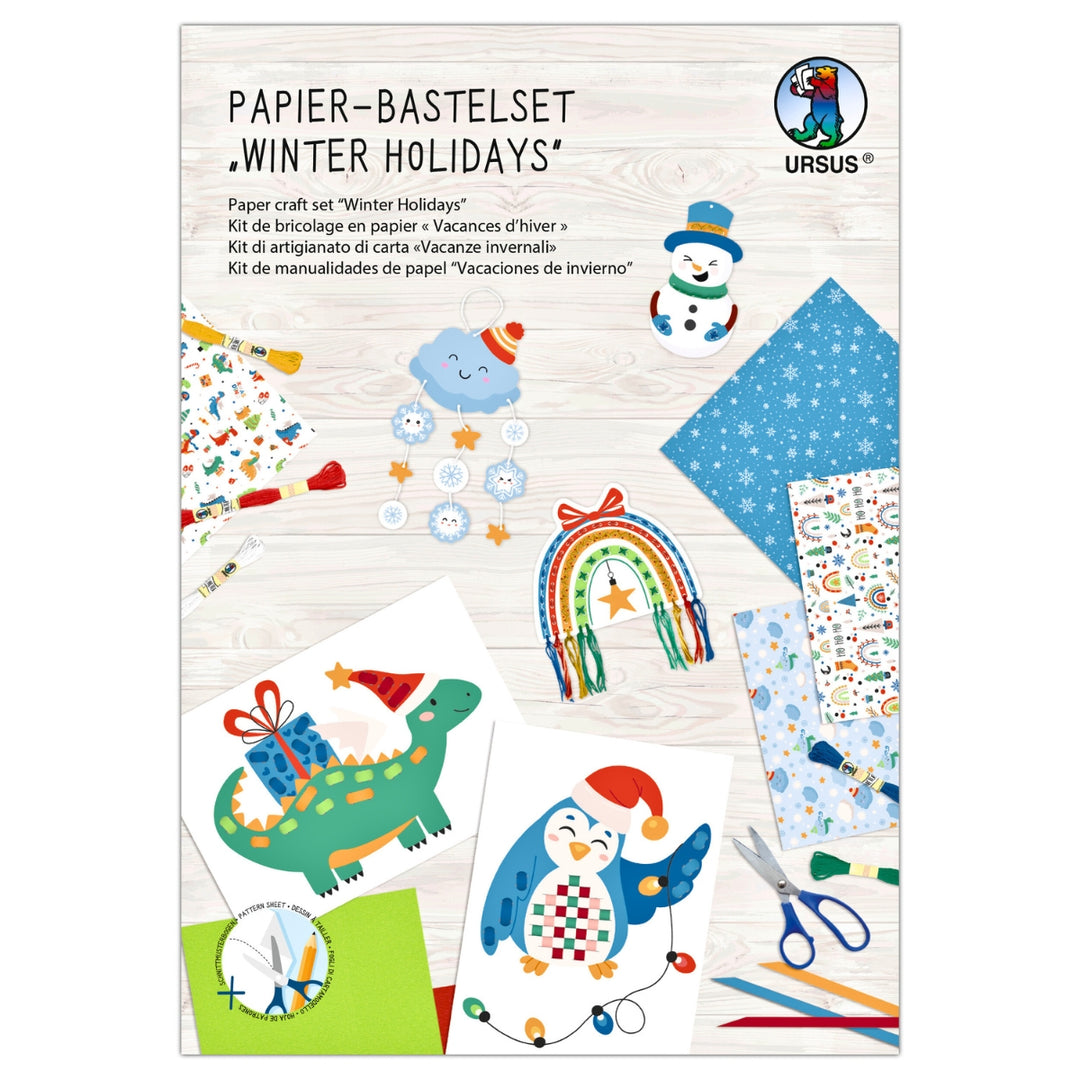 URSUS Paper Craft Pack - Set of 34 - Winter Holidays - Paper Products, Online - Australia