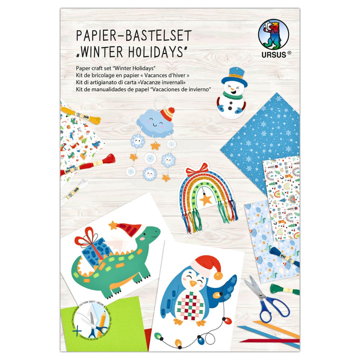 URSUS Paper Craft Pack - Set of 34 - Winter Holidays - Paper Products, Online - Australia