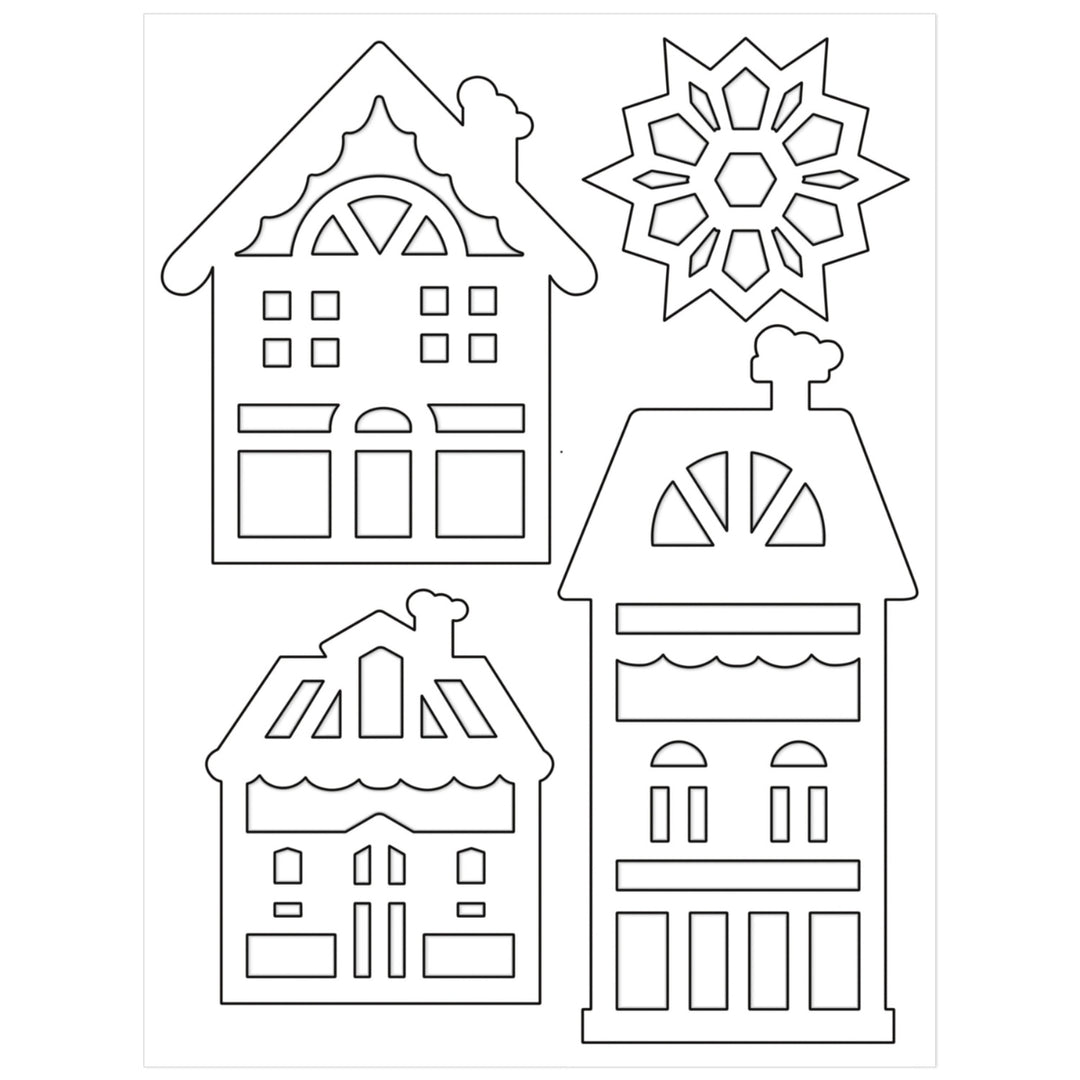 URSUS Paper Crafts DIY Kit Window Art Decoration, Set of 12 Christmas Winter from Australia