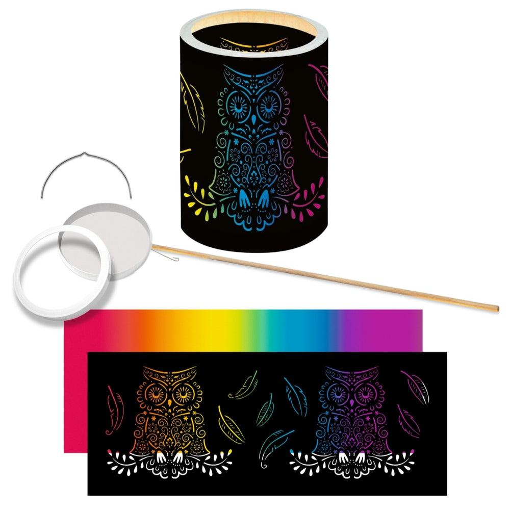 URSUS Paper Crafts DIY Lantern, Rainbow Silhouette Owl from Australia