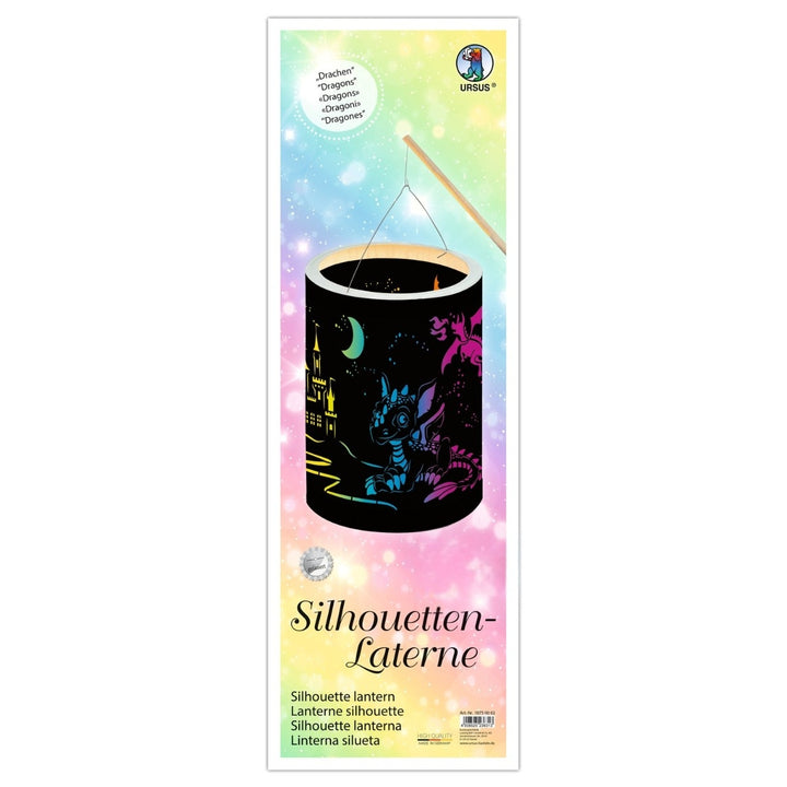 URSUS Paper Crafts DIY Silhouette Lantern Rainbow Dragons from Australia