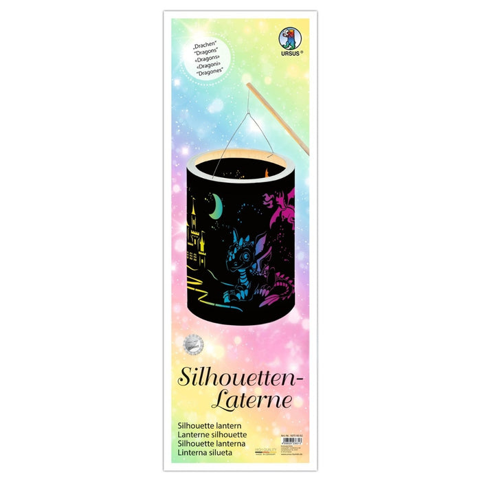 URSUS Paper Crafts DIY Silhouette Lantern Rainbow Dragons from Australia