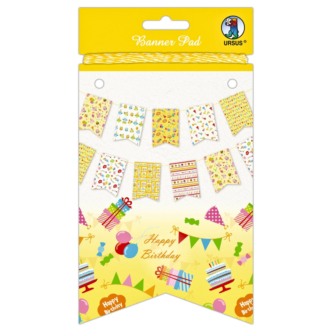 URSUS Pennant Banner 24 Pennants, 8 Designs Happy Birthday from Australia