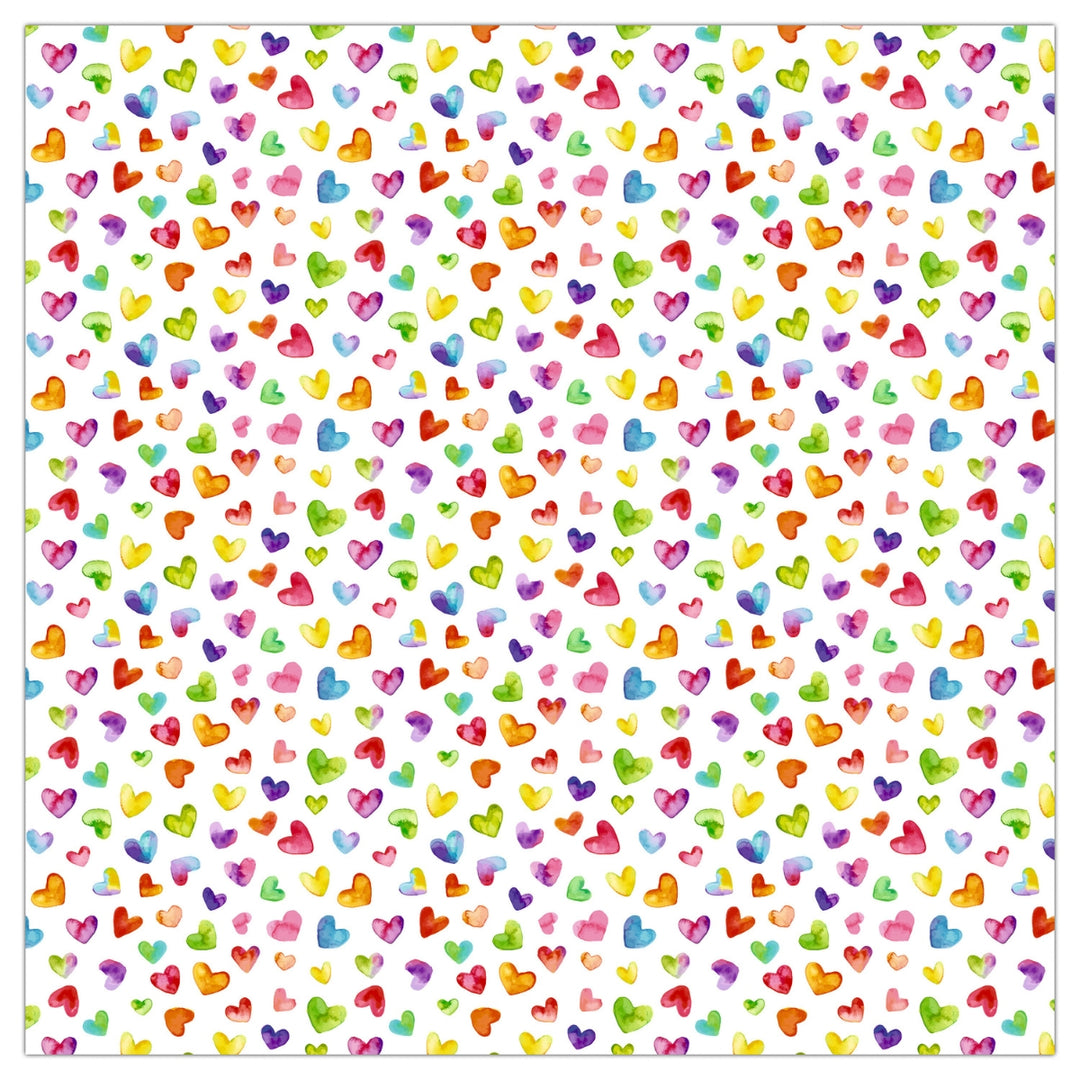 URSUS Rainbow Hearts Folding Paper 50 Sheets 15cm from Australia