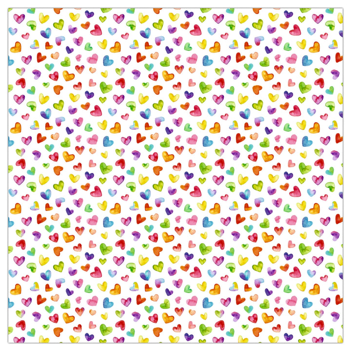 URSUS Rainbow Hearts Folding Paper 50 Sheets 15cm from Australia