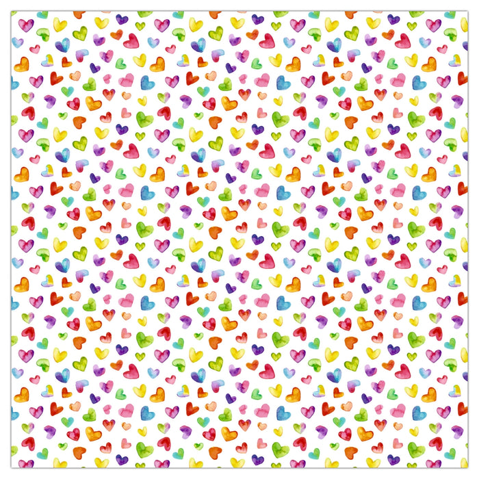 URSUS Rainbow Hearts Folding Paper 50 Sheets 15cm from Australia