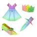 URSUS Rainbow Pastels Folding Paper 50 Sheets 15cm from Australia