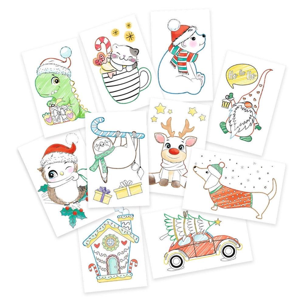 URSUS Sewing Card Templates - Set of 10 - Winter - Paper Products, Online - Australia
