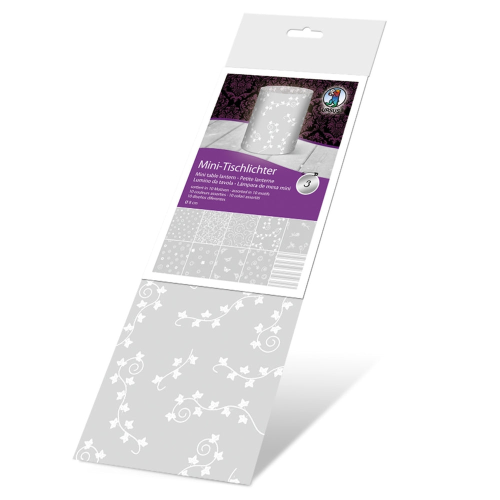 URSUS Transparent Lantern Paper - 10 Printed Sheets - Ambiente Assortment 3 - Paper Products, Online - Australia