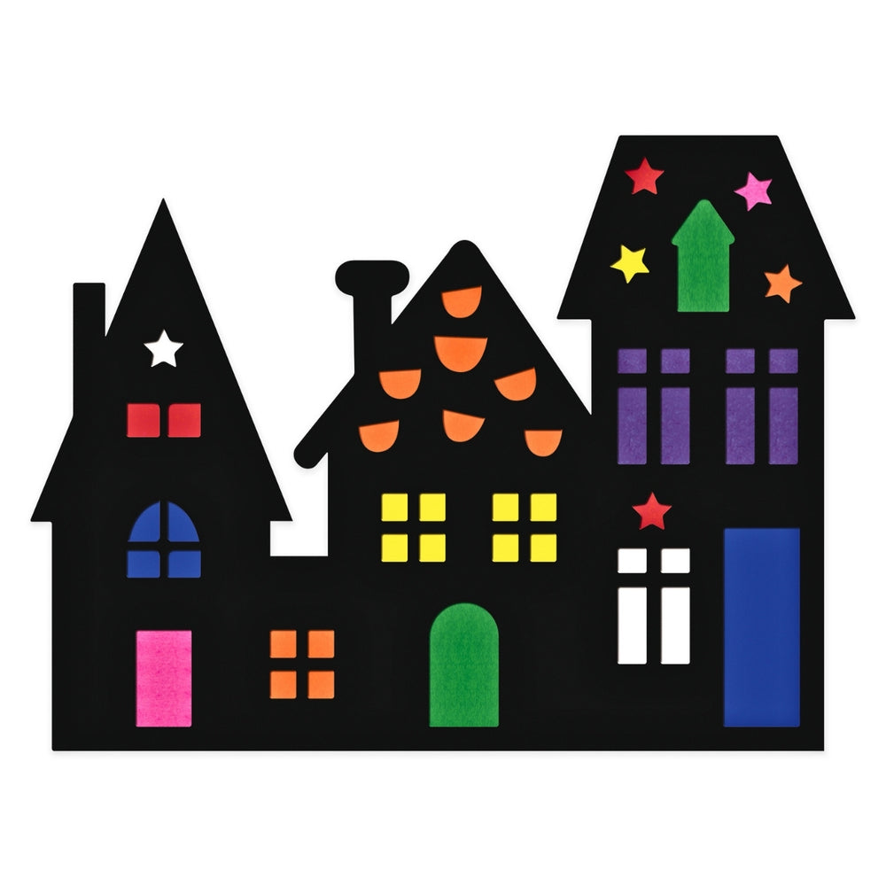 URSUS Window Art Kit - Set of 24 - Houses - Paper Products, Online - Australia
