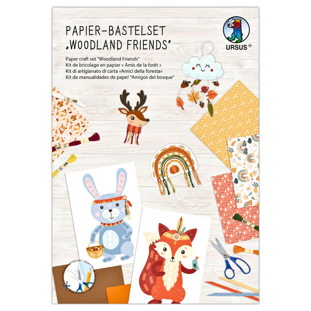 URSUS Paper Craft Pack - Set of 34 - Woodland Friends - Paper Products, Online - Australia