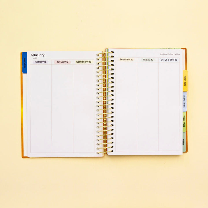 Waldorf Teacher Planner - Kingfisher Design - 2026 Diary, Australia