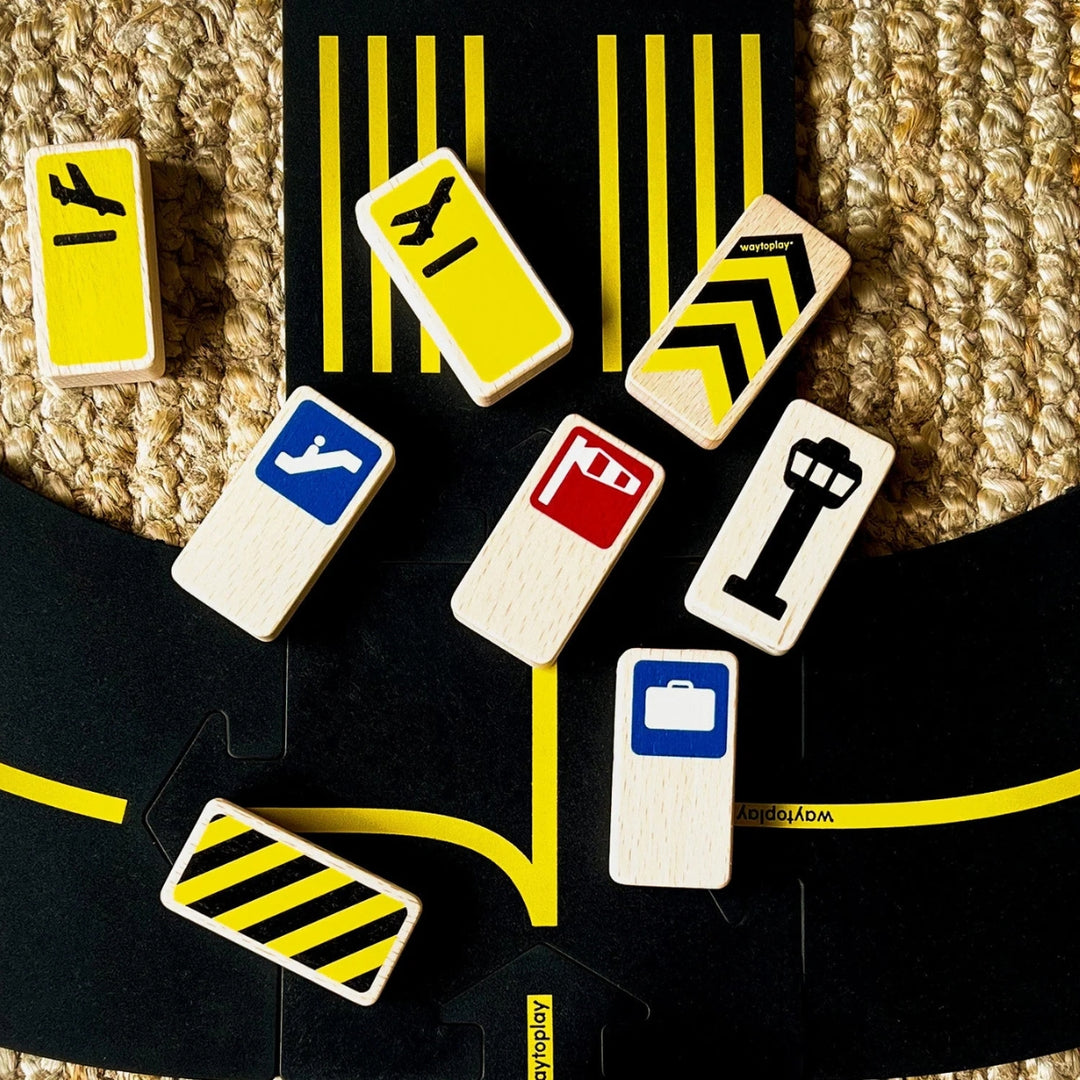 Waytoplay Roadblocks - Airport Signs Set of 8 - Online, Australia
