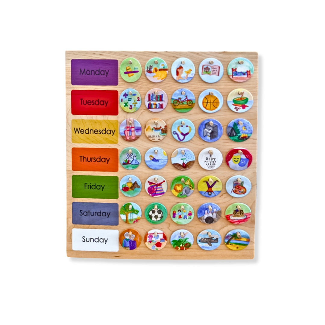 From Jennifer Weekly Rhythm Chart - Waldorf Coloured, Australia