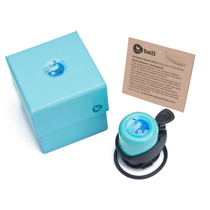 Wishbone Bike Bell The Endangered Species Edition Blue - Whale