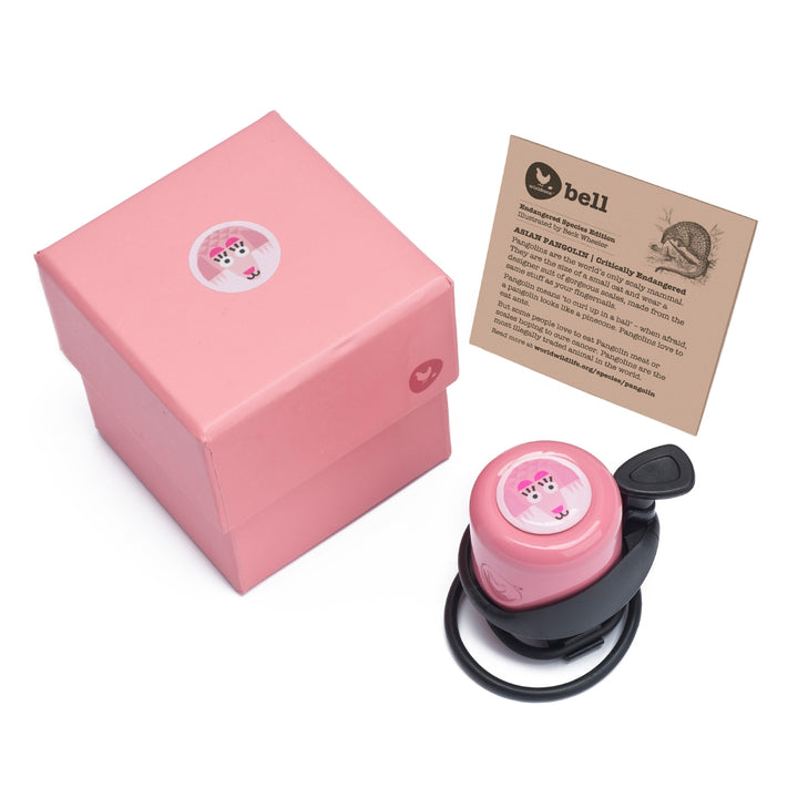 Wishbone Bike Bell The Endangered Species Edition Pink - Pangolin