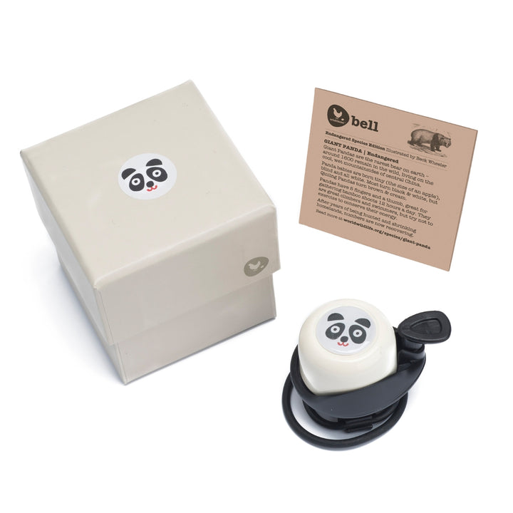 Wishbone Bike Bell The Endangered Species Edition White - Panda