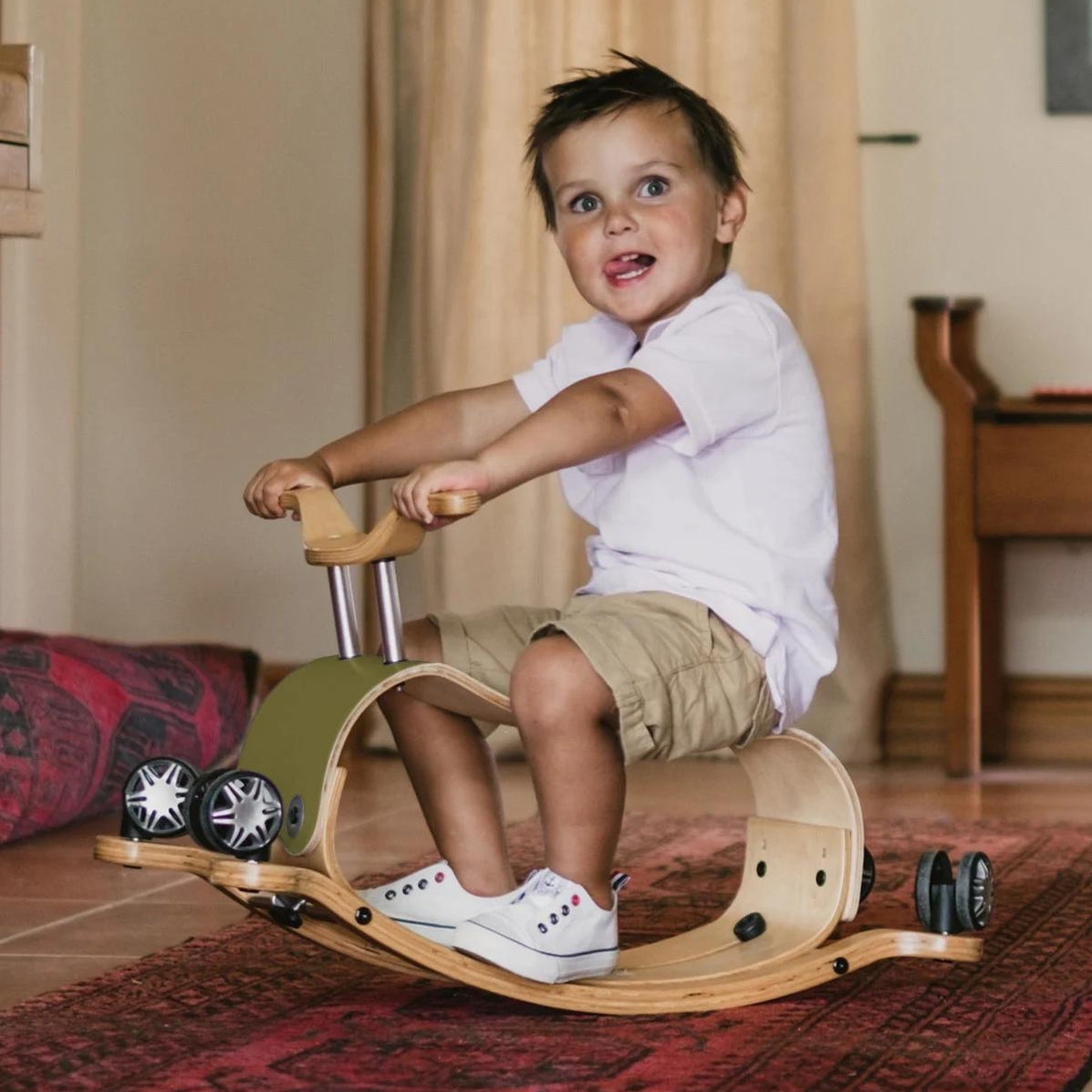 Wishbone Flip 2 in 1 Wooden Rocker, Ride On Toy Australia — Oskar's