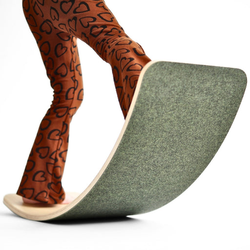 Wobbel Balance Board - Large with Wool Felt Base - Jungle Green, Australia