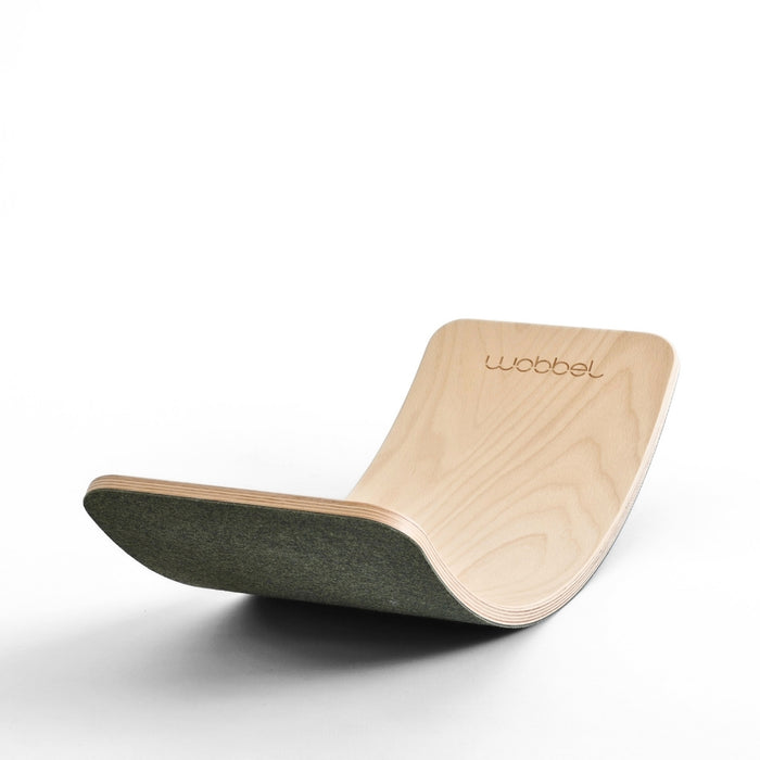 Wobbel Balance Board - Large with Wool Felt Base - Jungle Green, Australia