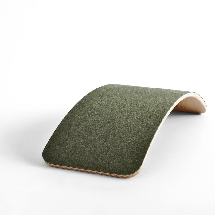 Wobbel Balance Board - Lite with Hardwearing Recycled Vegan Felt Base - Jungle Green, Australia