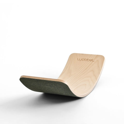 Wobbel Balance Board - Lite with Hardwearing Recycled Vegan Felt Base - Jungle Green, Australia