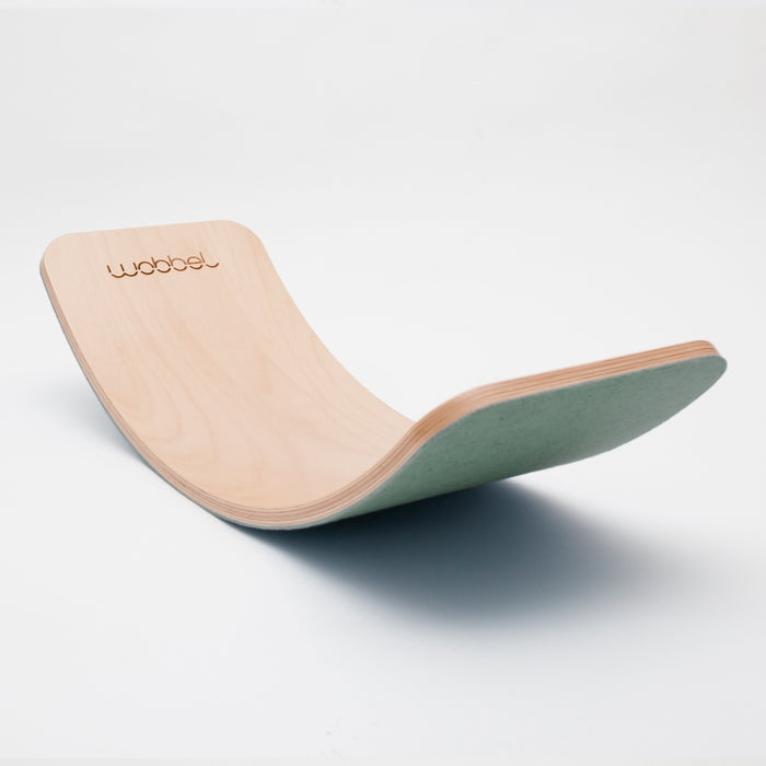 Wobbel Montessori Balance Board Green, Vegan — Oskar's Wooden Ark
