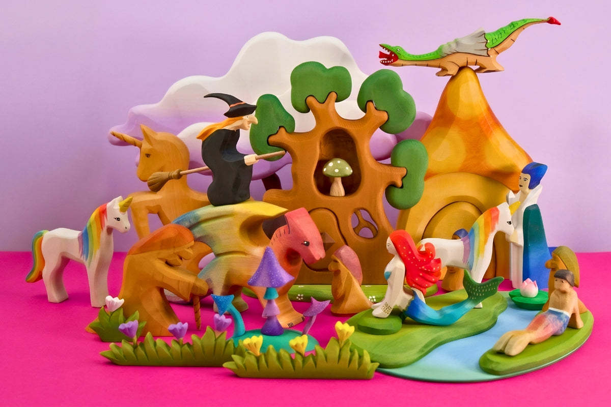 Wooden Figurines - Mythical & Enchanted Lands Collection - Online, Australia