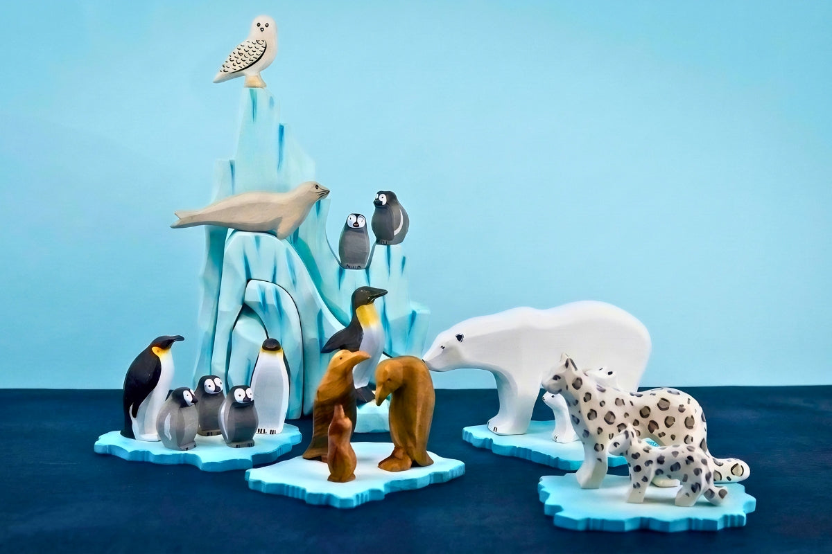 Wooden Figurines - Polar & Ice Dwellers Collection - Online, Australia