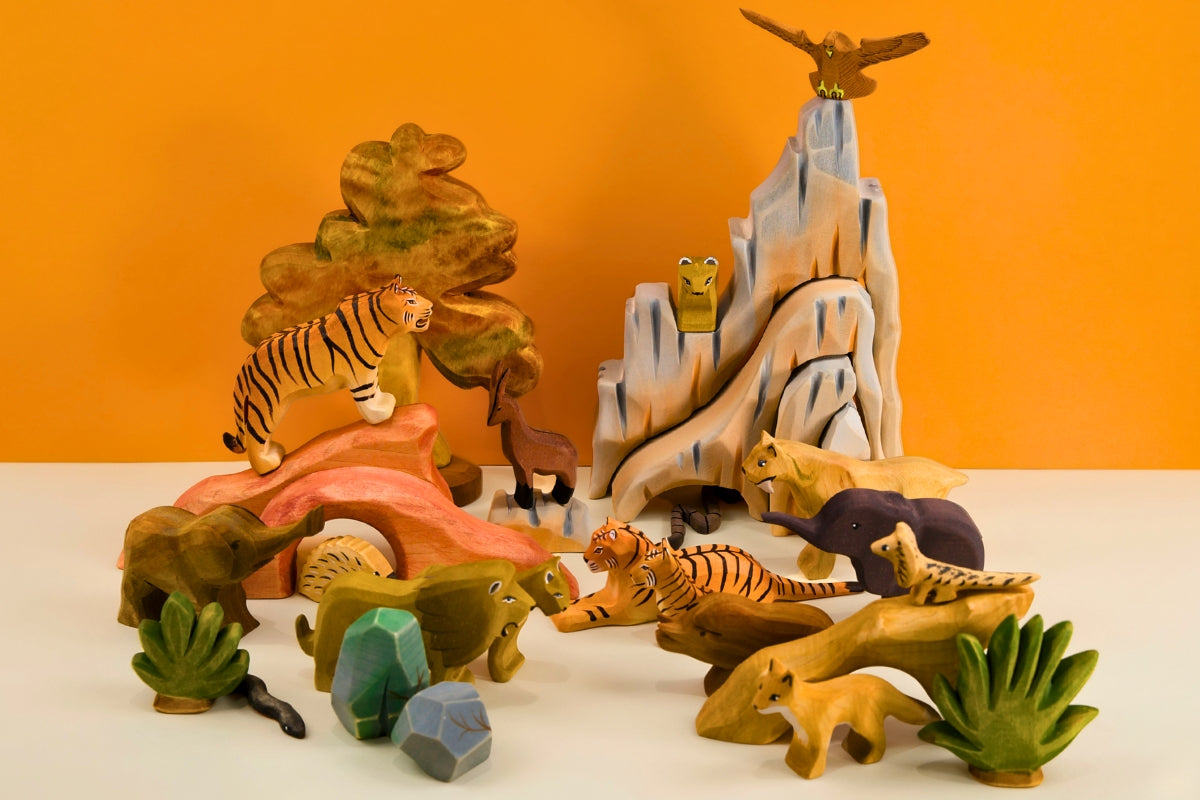Wooden Figurines - Wild Animal Kingdom Collection - Online, Australia