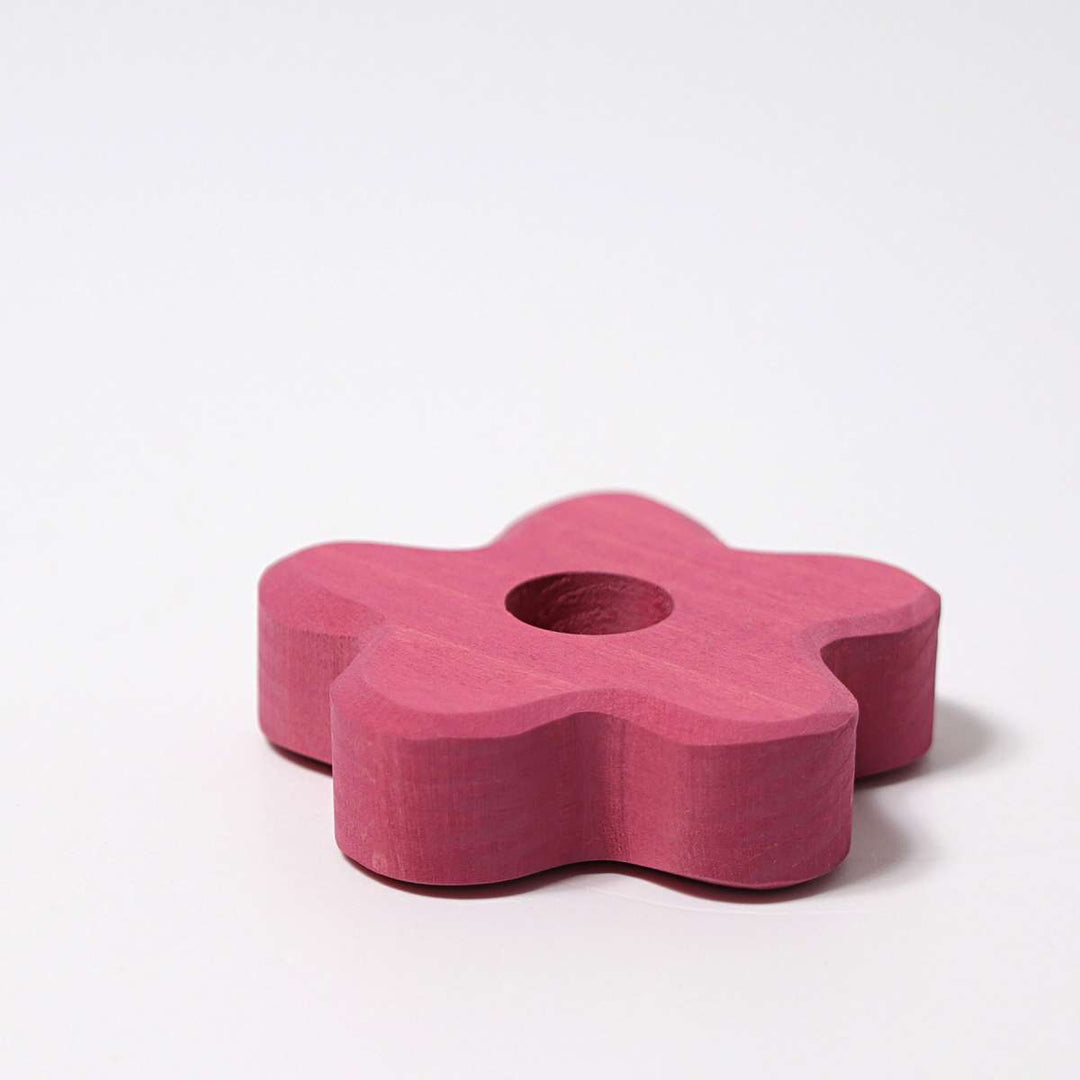02705 Grimm's Pink Flower Candle Holder