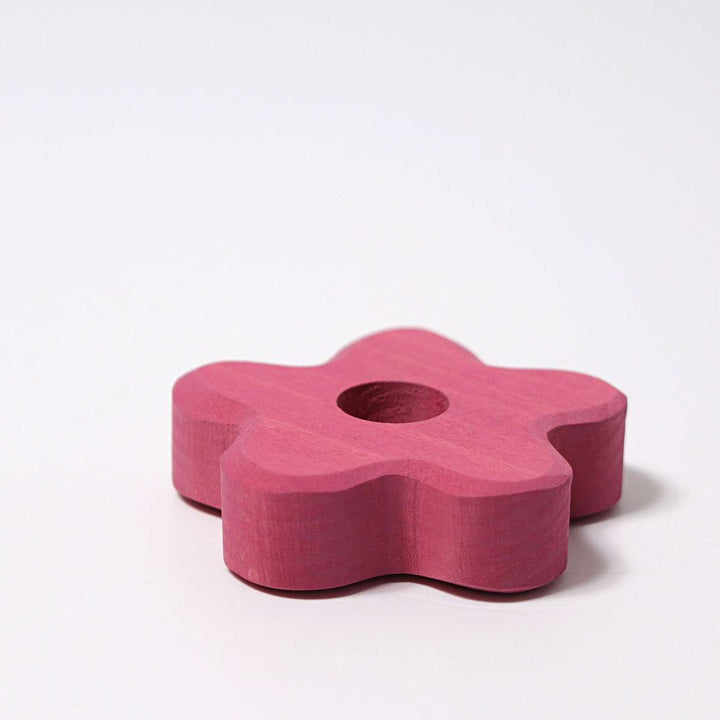 02705 Grimm's Pink Flower Candle Holder