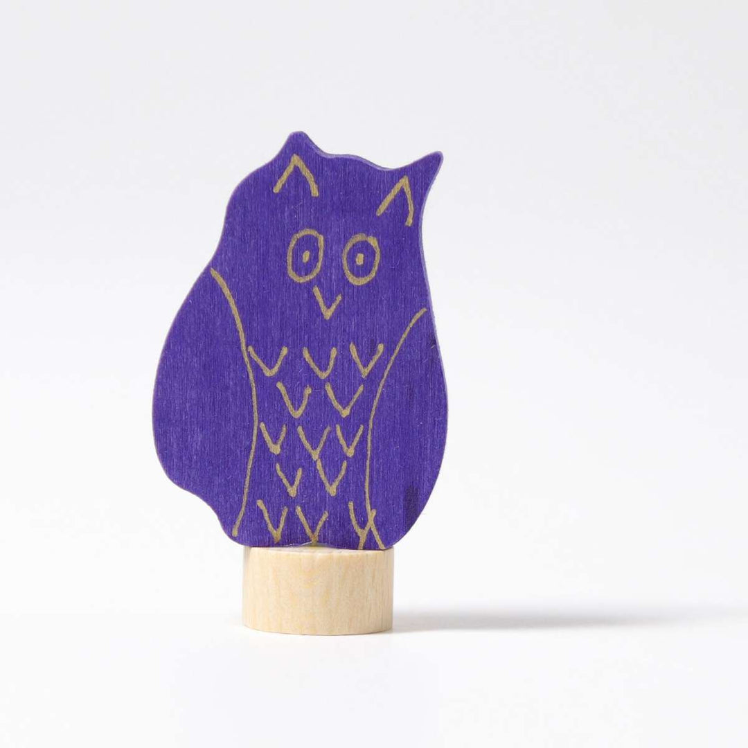 03303 Grimm's Eagle Owl Candle Holder Decoration