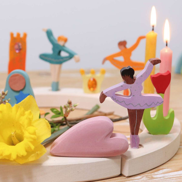    03326 Grimm's Ballerina Lilac Scent Candle Holder Decoration