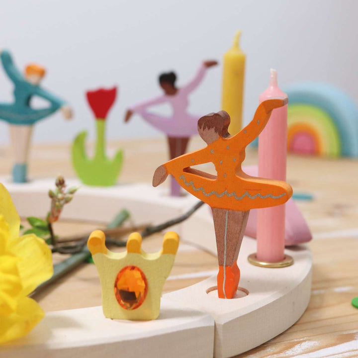03327 Grimm's Ballerina Orange Blossom Candle Holder Decoration
