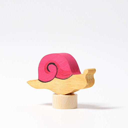 04140 Grimm's Pink Snail Candle Holder Decoration