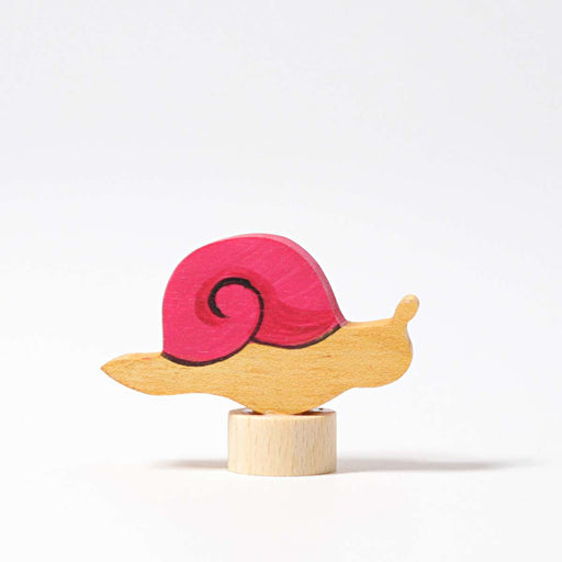 04140 Grimm's Pink Snail Candle Holder Decoration