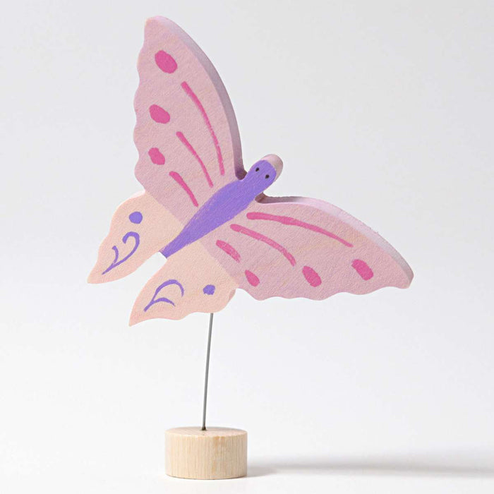 04240 Grimm's Pink Butterfly Candle Holder Decoration