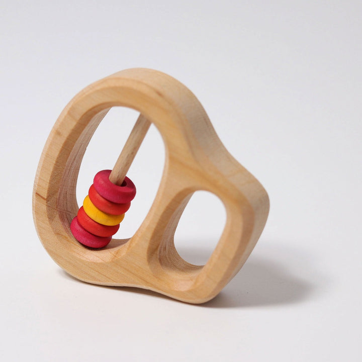 8130 Grimm's Grasping Toy Rattle with red rings