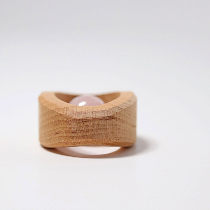 Grimm's Grasping Rattle Rose Quartz 06