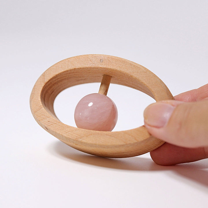 Grimm's Grasping Rattle Rose Quartz 03