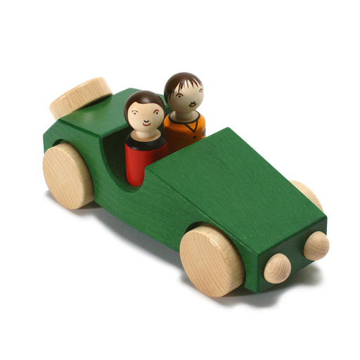10010.2 Weizenkorn Wooden car with 2 passengers Green