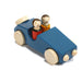 10010.3 Weizenkorn Wooden car with 2 passengers Blue