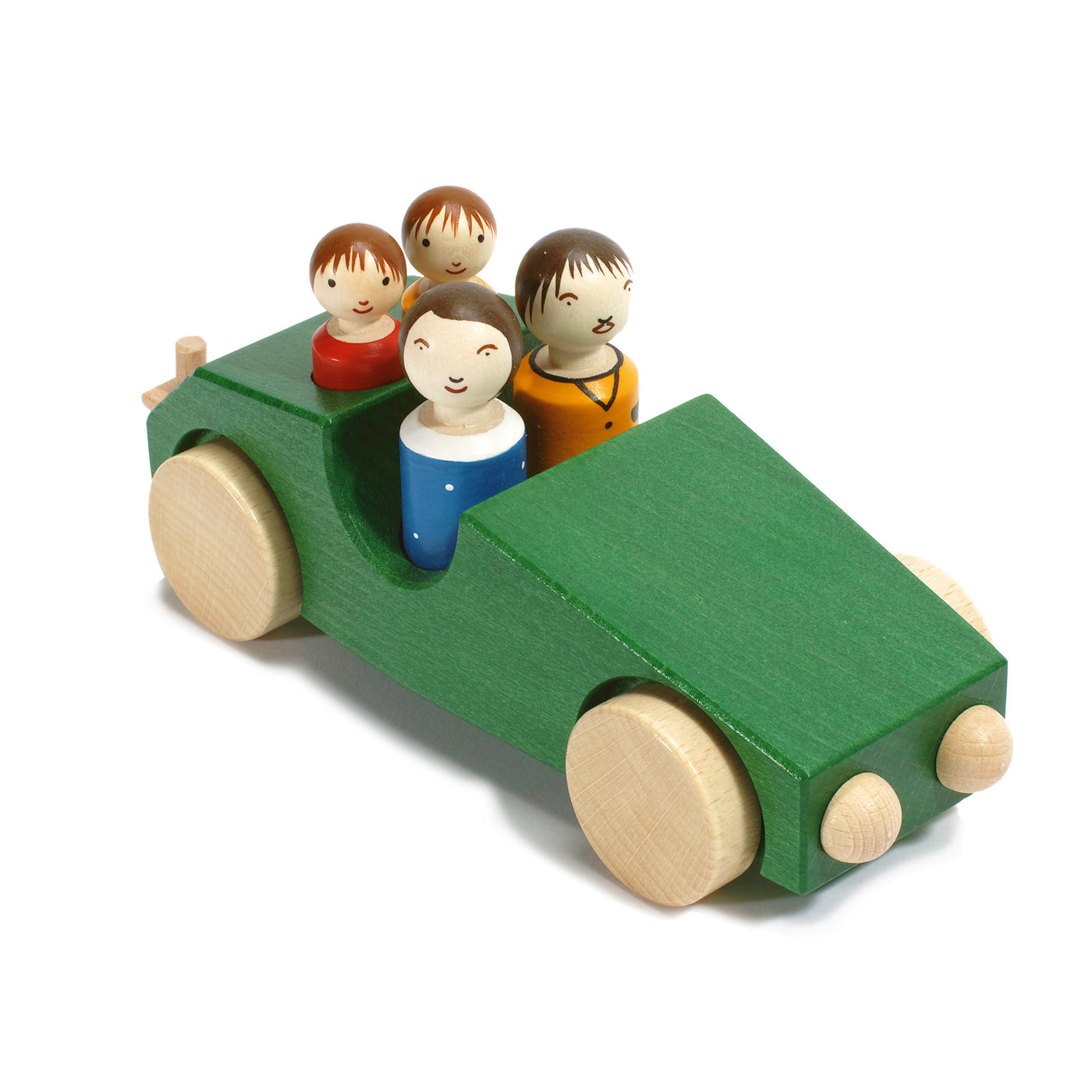 Weizenkorn Wooden 4 Passenger Car with Tow Bar Australia — Oskar's