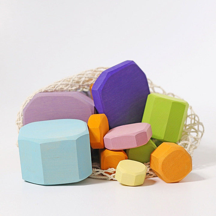 10045 Grimms Wooden Blocks - Color Tree Slices