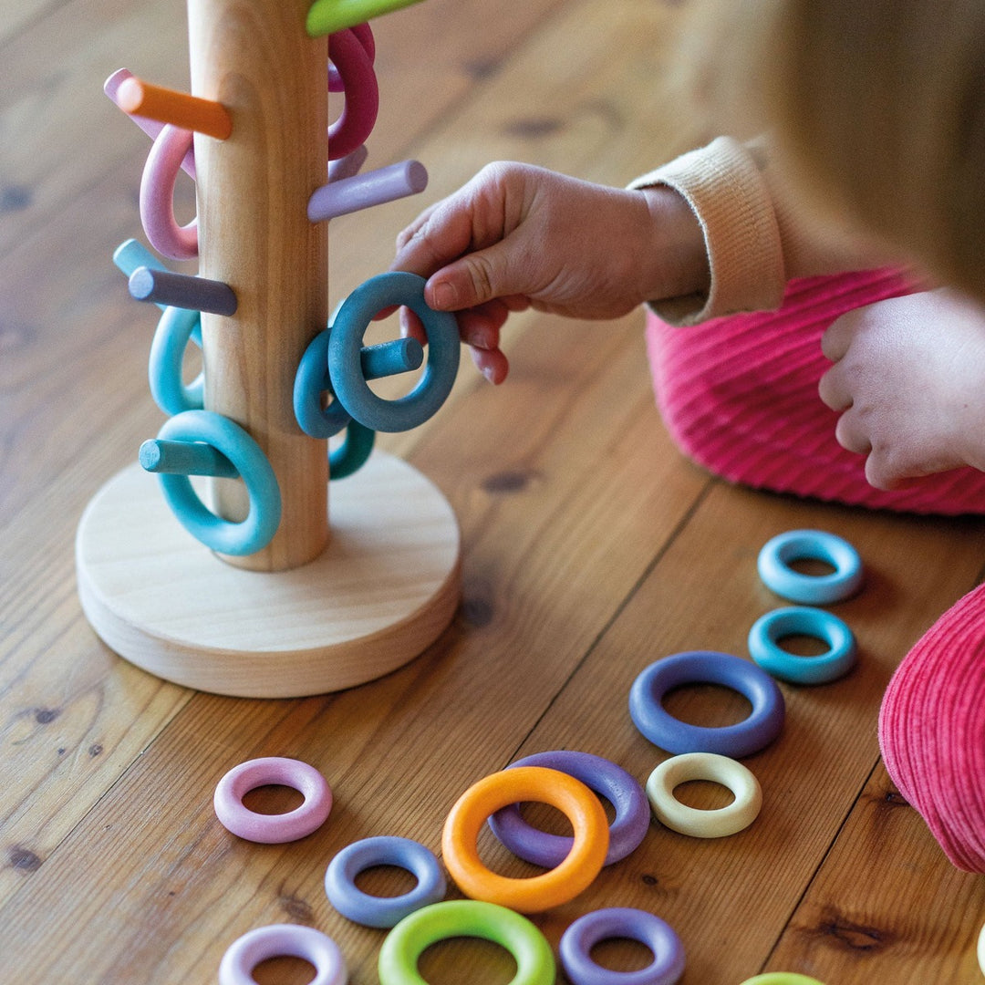 10161 Grimm's Sorting Helper Building Rings Pastel