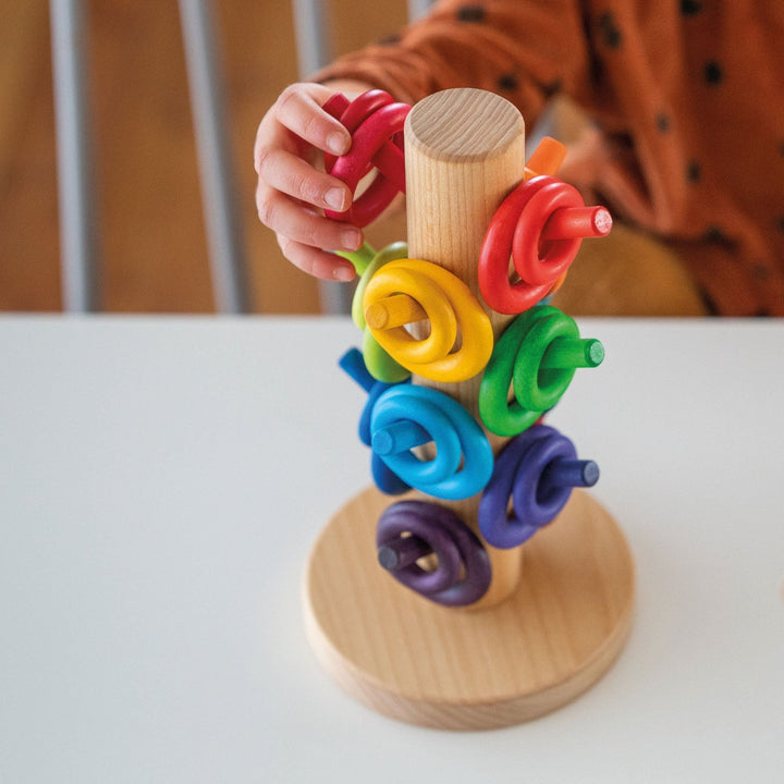 10162 Grimm's Sorting Helper Building Rings Rainbow