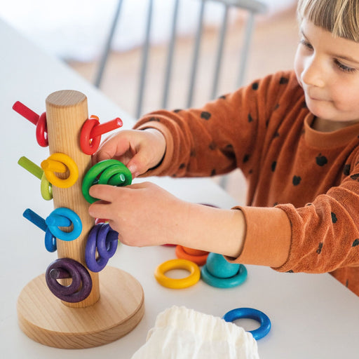 10162 Grimm's Sorting Helper Building Rings Rainbow